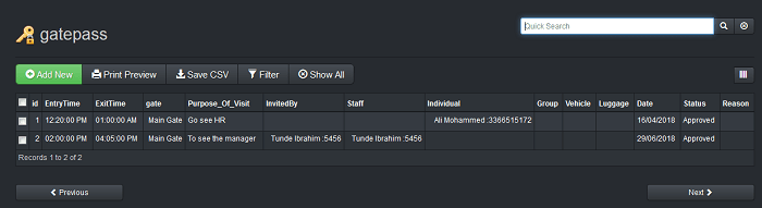 Online guest information tracking and monitoring system