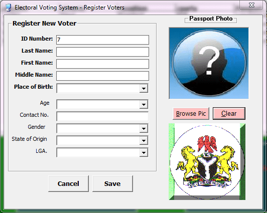 Electronic voting system