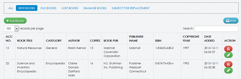 Online library management system (PHP source codes)