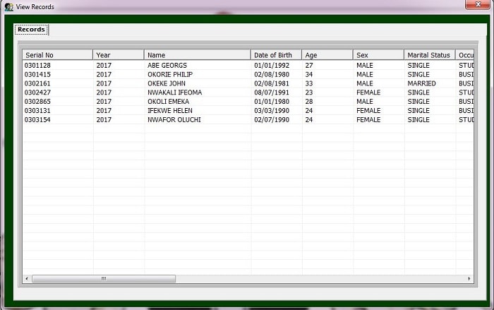 Census management system