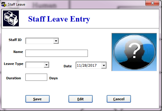 Computerized staff records Computerized staff records