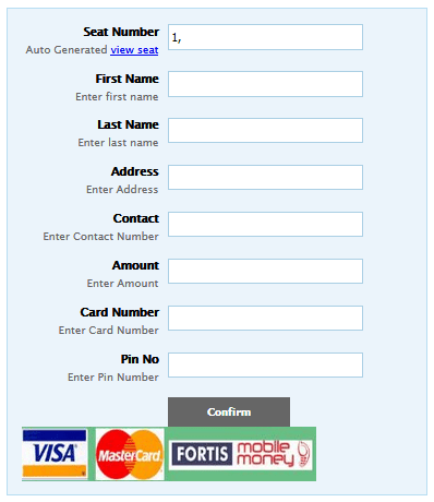 Online ticketing and reservation system (PHP source codes) Online ticketing and reservation system (PHP source codes)
