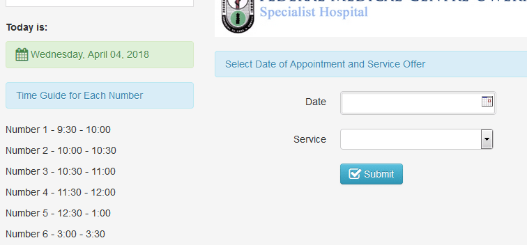 Patients appointment system (PHP source codes)