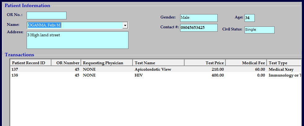 Computerized long term surveillance records of HIV/AIDS patients