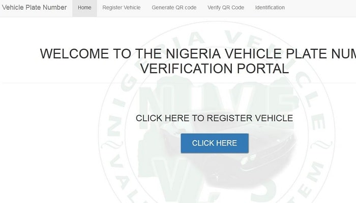 Vehicle plate number registration