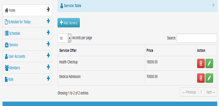 Patients appointment system (PHP source codes)