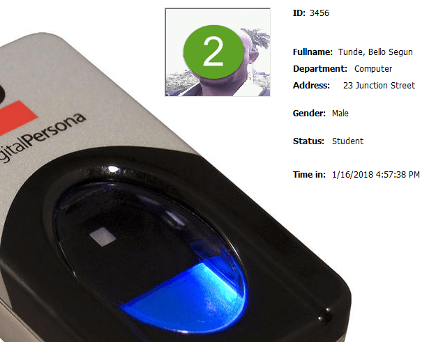 Fingerprint attendance management system