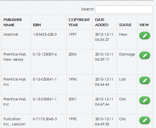 Digital library system (PHP source codes)