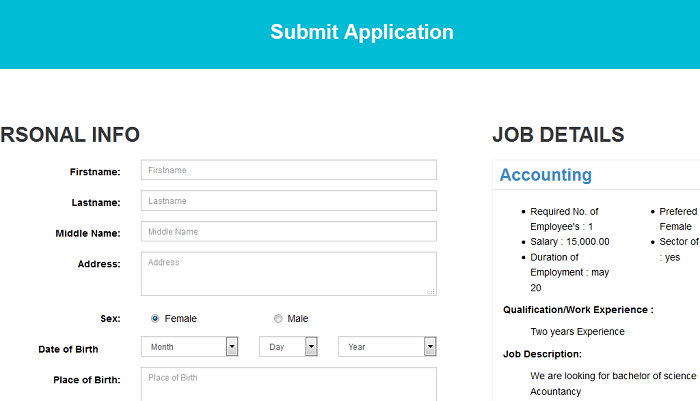 Online job portal website (free php source codes)