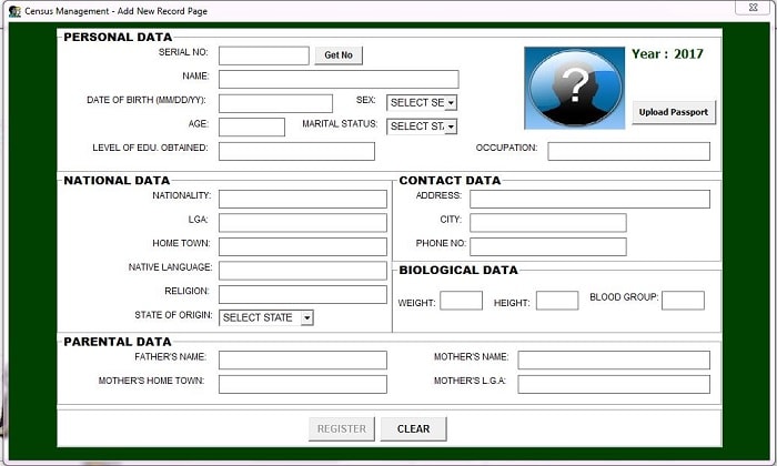 Census management system