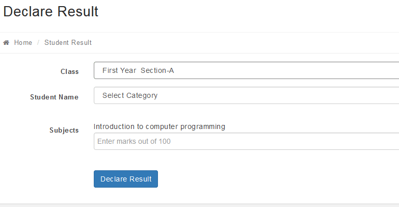 Online students result processing management system (free php source codes)