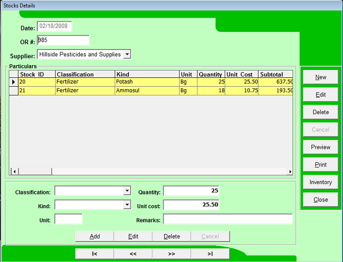 Farm management information system