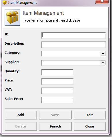 Point of sales system Point of sales system