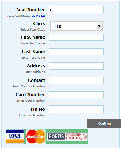 Airline reservation and ticketing system (PHP source codes)