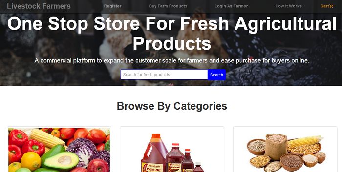 Online farm products order and delivery system  (PHP source codes)