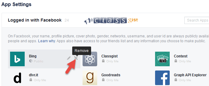 Disconnect apps you no longer use from your Facebook account