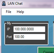 Peer to peer LAN chat application